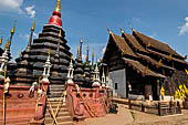 Chiang Mai - The Wat Phan Tao temple, the chedi.